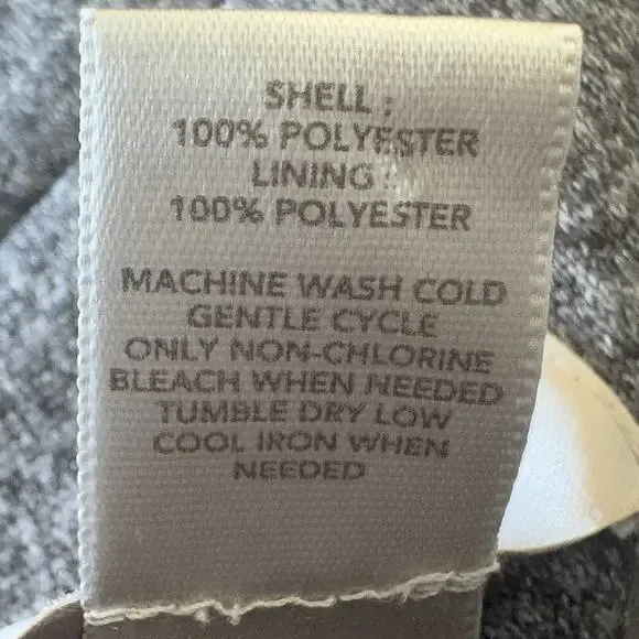 Loft One Button Blazer Jacket Women's Sz Large Heather Gray Fully Lined Business - Picture 8 of 8